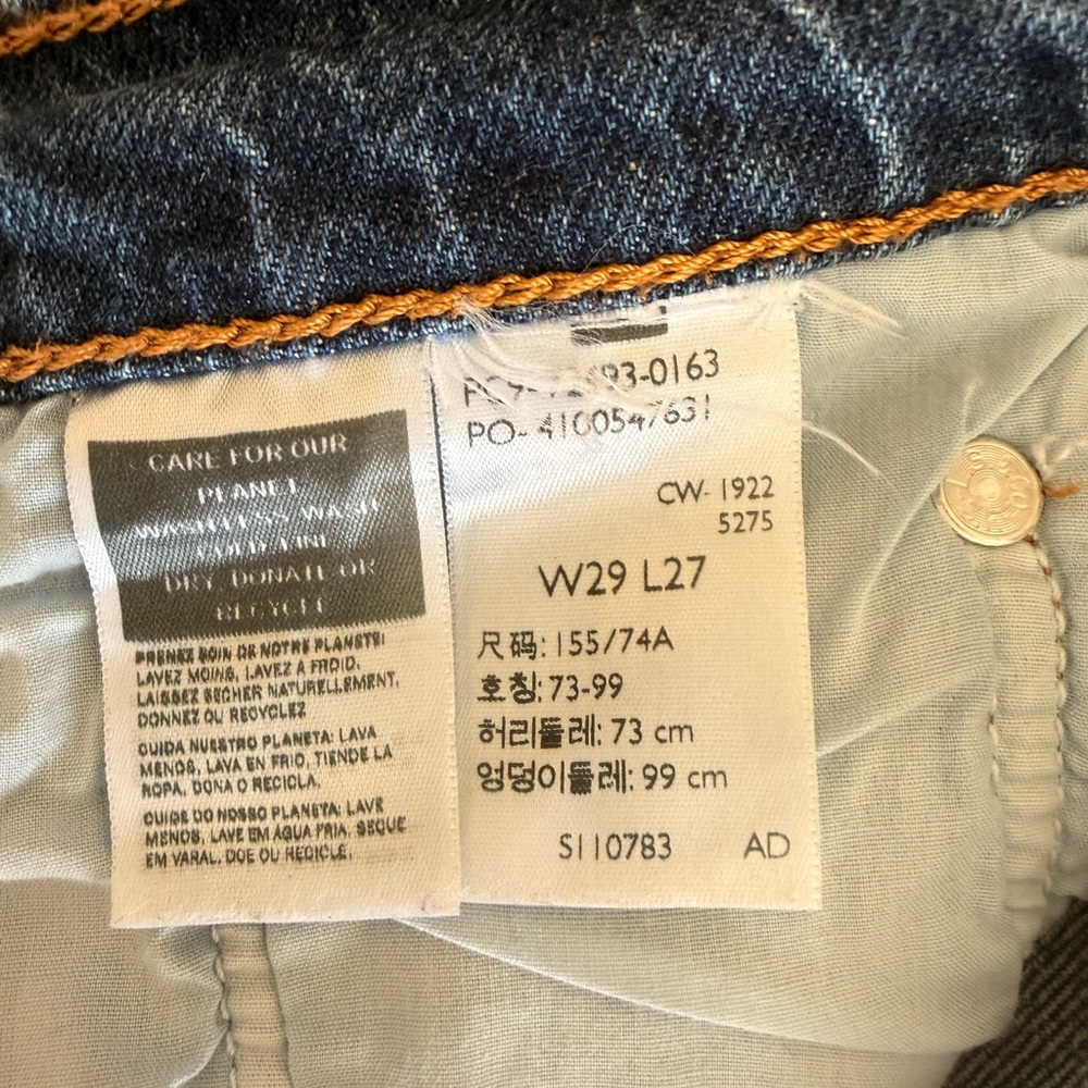 LEVI Premium Ribcage Straight Ankle Jeans 29" - Picture 6 of 8